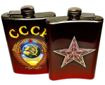 Стальная фляжка с гербом СССР