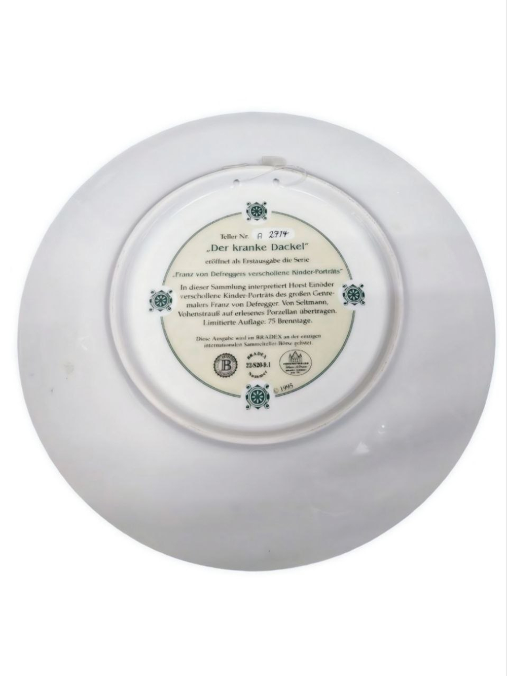 Тарелка декоративная "Больная такса" Германия