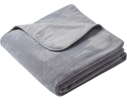 Плед 180х220 Biederlack Solid Pure Soft Grau