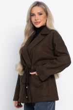 Пальто-пиджак (шоколад) Б15088-7М LT Collection