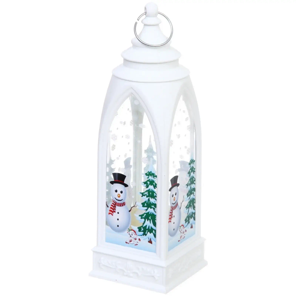 Сувенир с подсветкой «Снежная история» 6*19 см, Белый