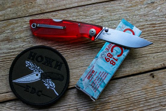 Складной нож Ontario 8798RED Wraith Ice Series Fire c клинком из стали 1.4116 Krupp (X50CrMoV15) рукоять ABS-пластик
