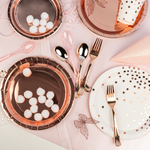 Столовые приборы в цвете розовое золото, металлик, 18 шт