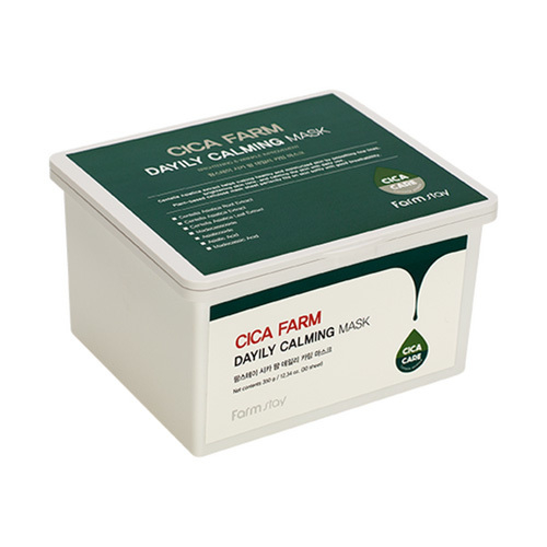 Успокаивающая тканевая маска с Центеллой азиатской FarmStay Cica Farm Daily Calming Mask 30шт