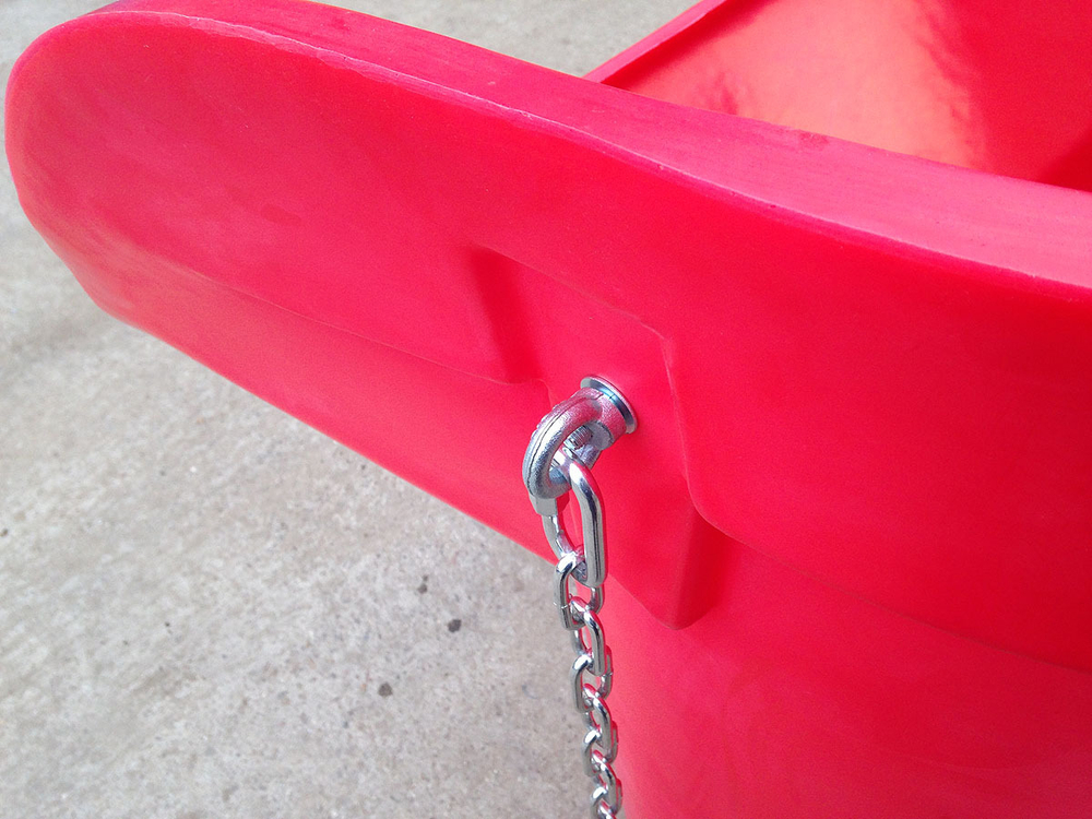 Приёмная секция мусоросброса «Профи» Полимер-Групп(750x750x1200см;9кг;красный) - арт.559334