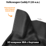 Передние автомобильные коврики ЭВА с бортами для Volkswagen Caddy V (20-н.в.)