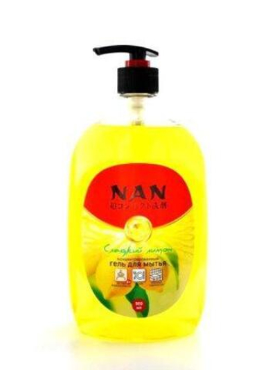 NAN Гель д/посуды и детских принадлежностей Сладкий лимон 900 мл. с дозат.