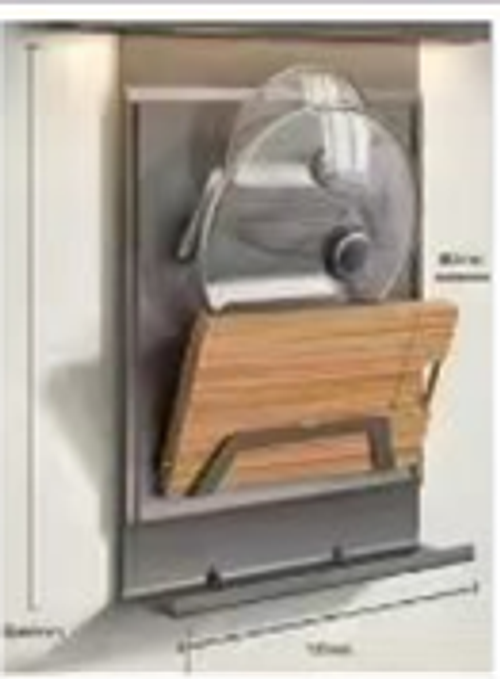 Держатель тройной для крышек кастрюль для рейлинга антрацит