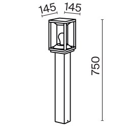 Ландшафтный светильник Outdoor O452FL-01GF2