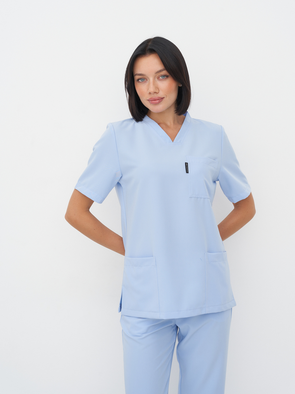 Блуза женская м640 liberty комфорт голубой034