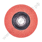 Круг лепестковый с керамическим абразивом для шлифования по нержавеющей стали FTL Everest 27 125 х 22,2 мм P80