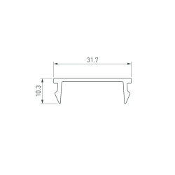Экран LINE-S-W32-3000 OPAL  (Arlight, Пластик) 042904