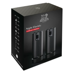 Peugeot Набор из 2 электрических мельниц Line Matt Black Limited Edition