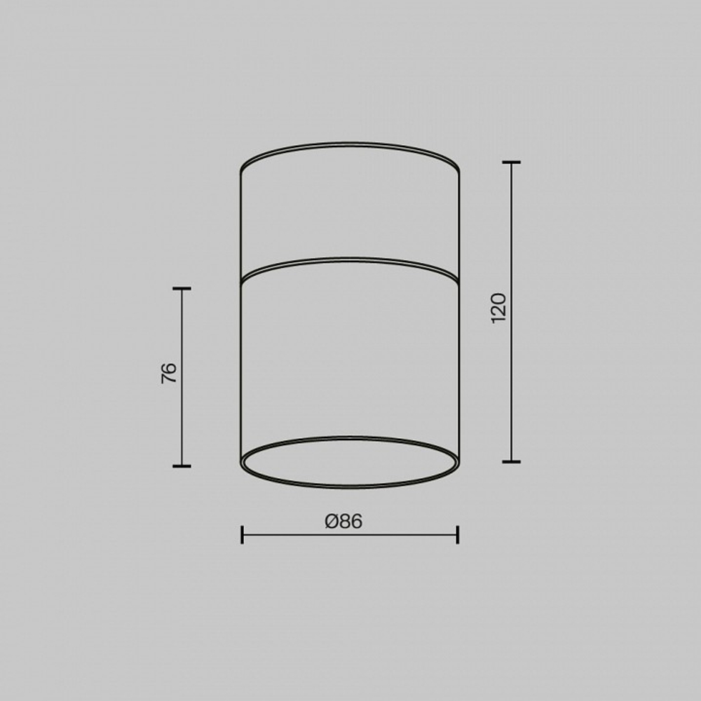 Накладной светильник Maytoni Technical Glory C094CL-GX53-B