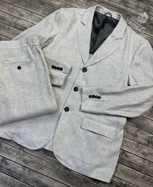 Льняной костюм Brunello Cucinelli