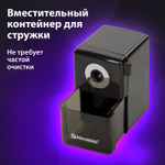 Точилка механическая BRAUBERG "BLACK JACK" крепление к столу металлический механизм цвет чёрный (2 штуки в упаковке)