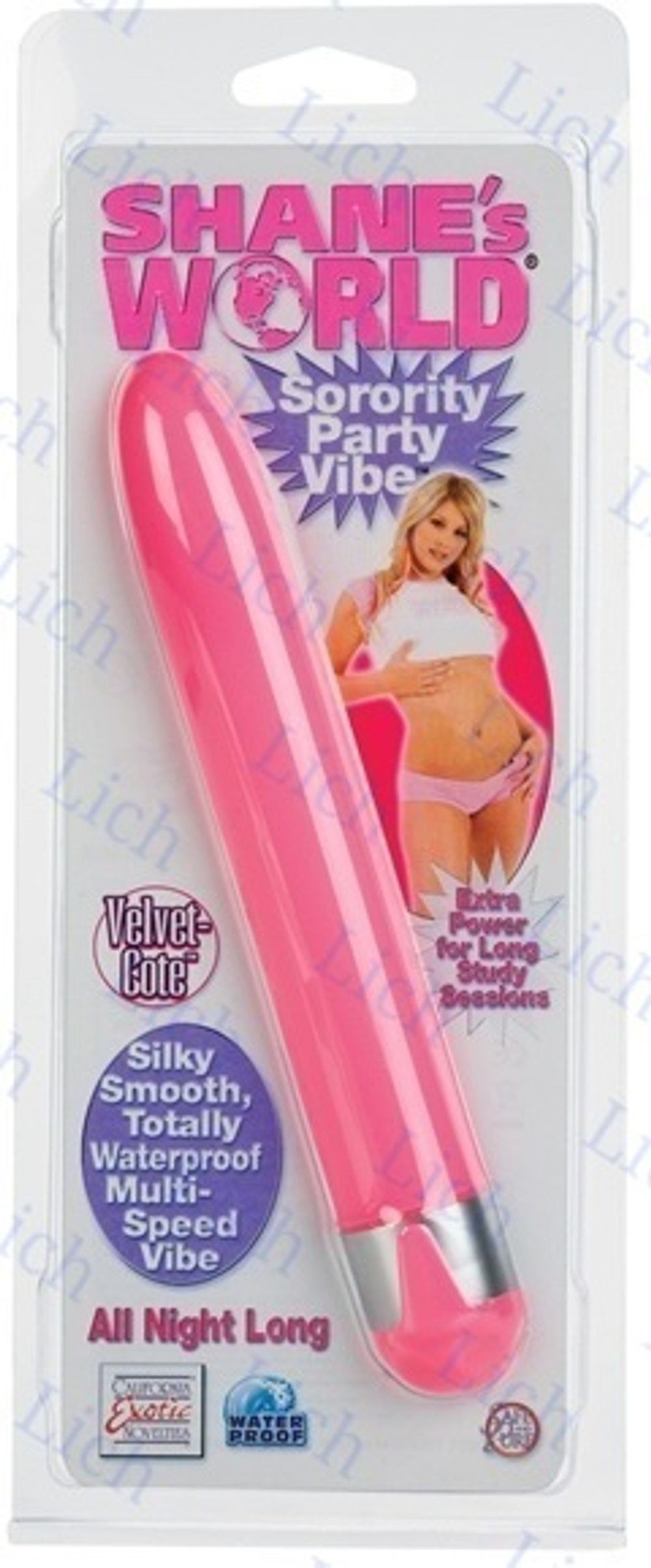Розовый вибратор Shane`s World с бархатистой поверхностью
