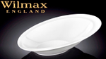 Салатник овальный 210*145 мм. 150 мл. h=25/55 мм. скошенный край Wilmax /4/48/
