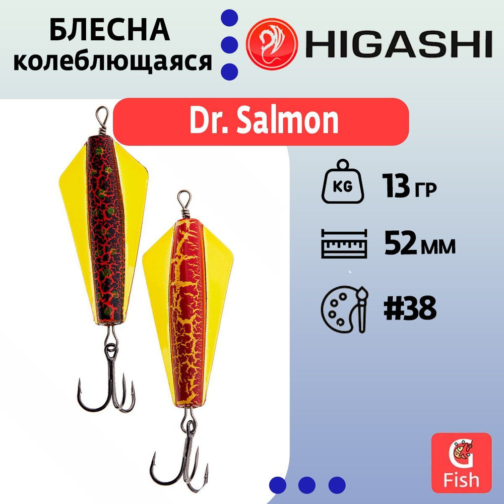 Блесна колеблющаяся Dr. Salmon 26g #21