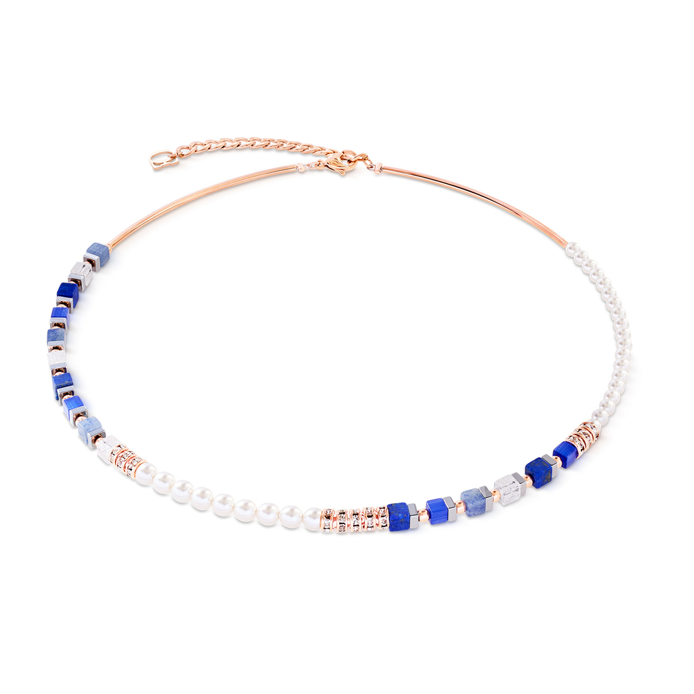 Колье Coeur de Lion Blue Rose Gold 4354/10-0759