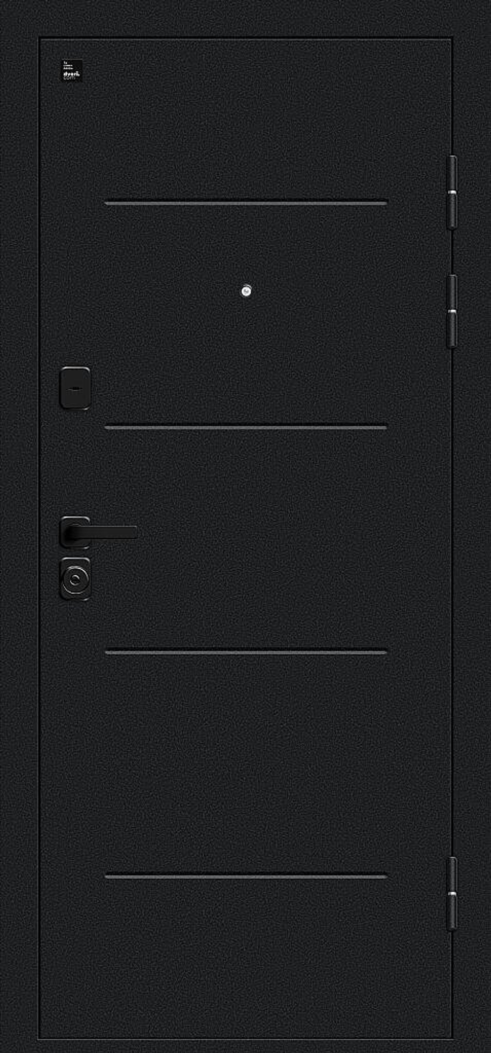 Грид Букле черное/Cappuccino Melinga 205*86 левое