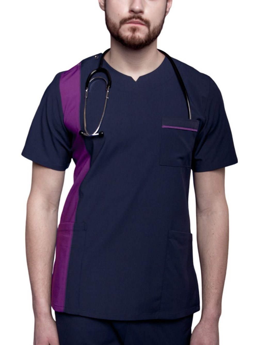 Туника медицинская мужская Pulse 260 Wisconsin, R175 угольно-серый, M