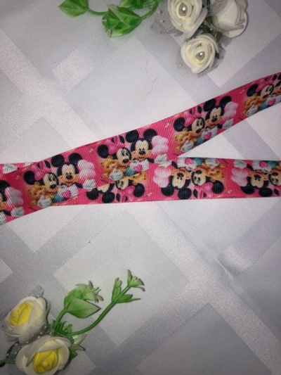 Лента репсовая "Микки Маус" 25мм