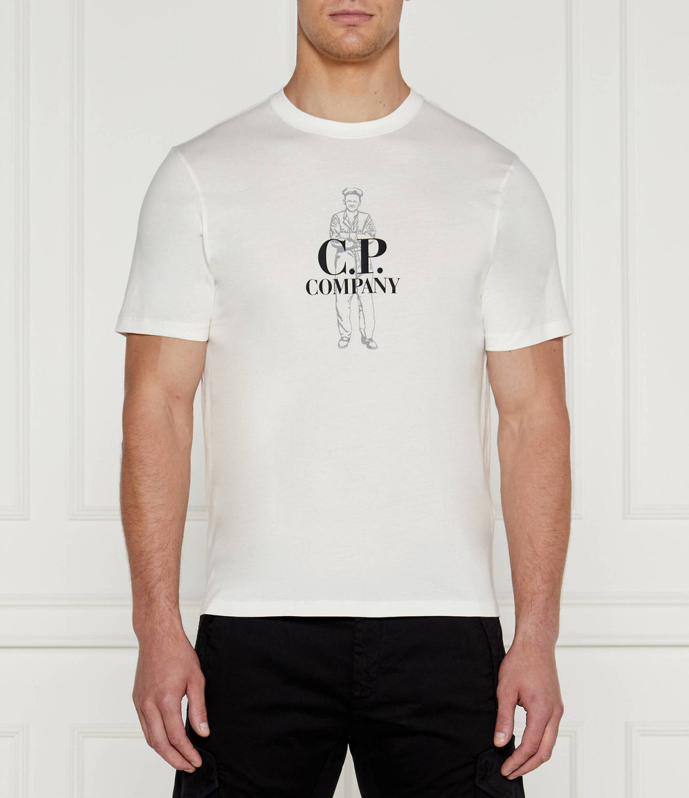 Футболка C.P. Company - белый(17CMTS063A005100W)