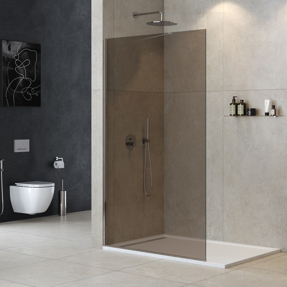 Душевая перегородка Cezares LIBERTA-L-1-TB-120-BR-Cr