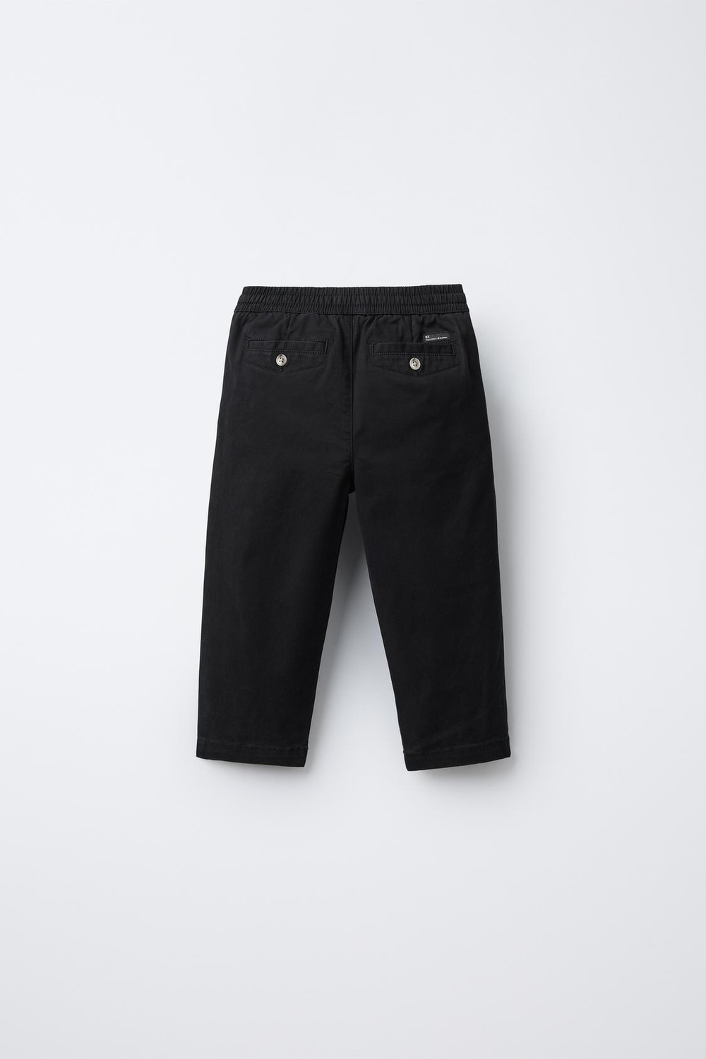 ZARA ПРЯМЫЕ БРЮКИ ЧИНОС, ЧЕРНЫЙ