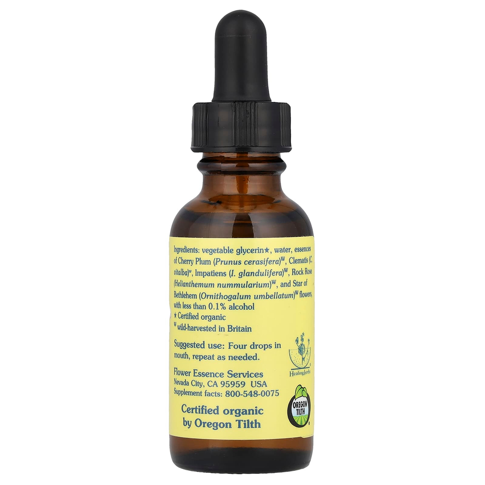 Flower Essence Services, Five-Flower Formula™, смесь цветочных эссенций, без спирта, 30 мл (1 жидк. унция)