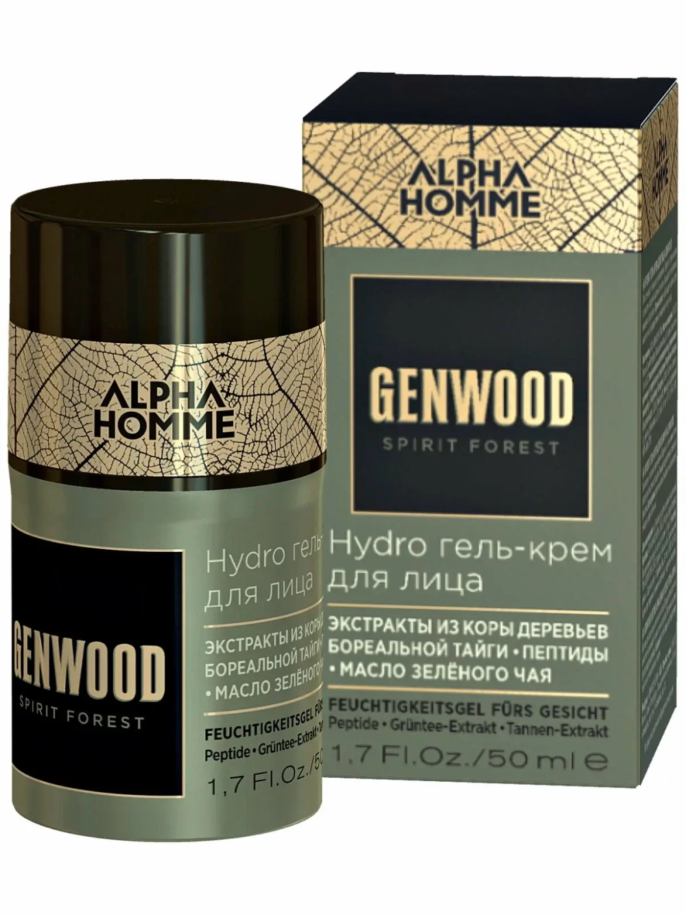 Гель-крем для лица Alpha Homme Genwood Hydro Estel, 50 мл.