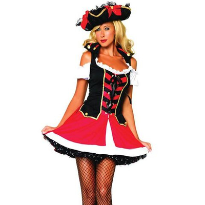 Платье адмирала (Размер: M-L) (Цвет: черный с красным)