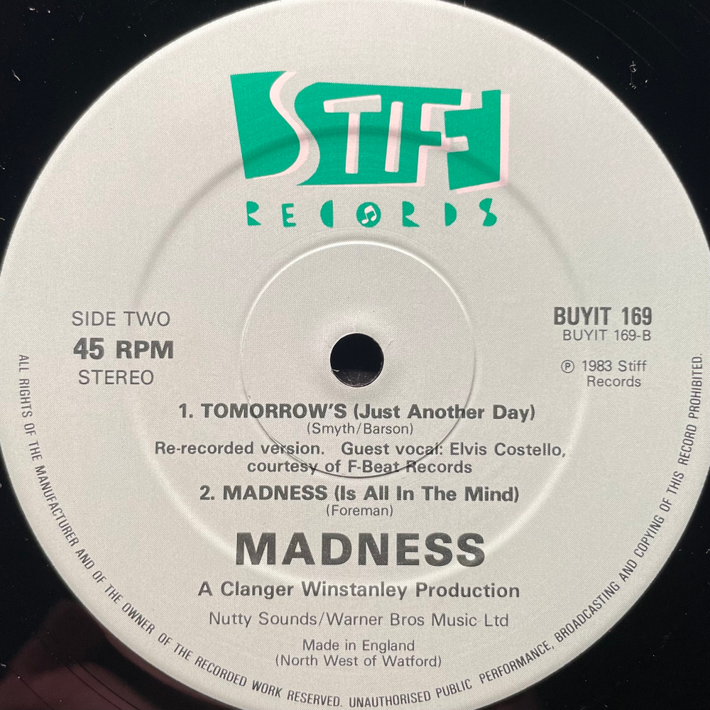 Madness ‎– Tomorrow's Just Another Day (Англия 1983г.) 12", 45 RPM