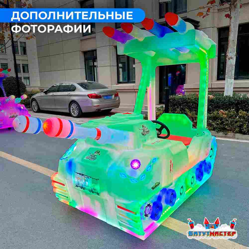 Детский электромобиль для детского центра «Световой Шторм» двухместный, полный привод