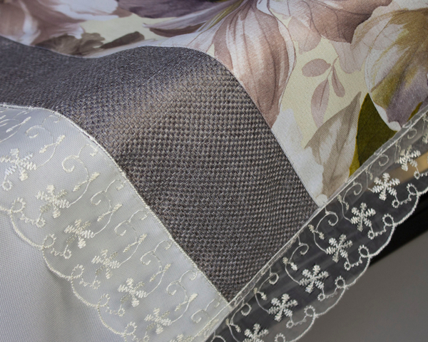 Комплект ритуальный "Орхидея" серый