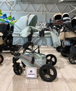 Коляска-трансформер LUXMOM 555-W 2В1 зеленый текстиль