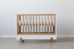 Детская кроватка Фабрика Облаков Onlybaby Scandi маятник продольный молочный, дерево