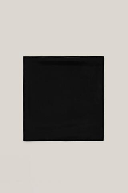 Massimo Dutti Шелковый шарф - Limited Edition, черный