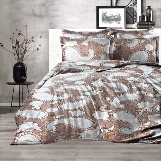 КПБ  Адора, Евро, 70х70, простыня 140х200х30 . DOMTEKC