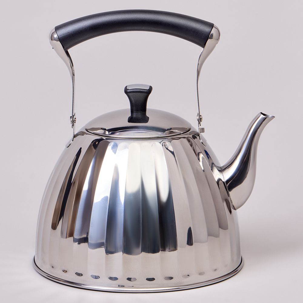 ЧАЙНИК AGNESS 3,0 Л СО СКЛАДЫВАЮЩЕЙСЯ РУЧКОЙ, СТАЛЬ 18/10, ИНДУКЦИОННОЕ КАПСУЛЬНОЕ ДНО