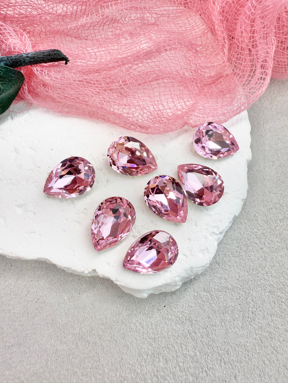 Капля Drop 14*10 мм, Rose