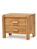 Тумба прикроватная, 55х39х47, Мадейра, напольная, с ящиками, массив дуба, Dipriz
