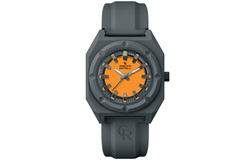 CHARLOTTE RAFFAELLI· Octagonal Collection Little Pumpkin Black Warrior Wrist Watch Quartz Movement 40MM Black Dial