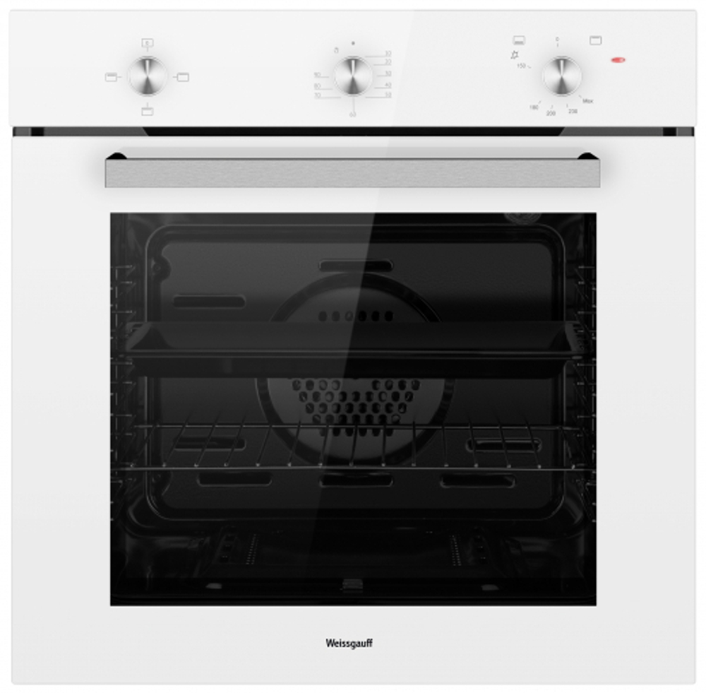 Встраиваемый духовой шкаф Weissgauff WGO 702 White Glass