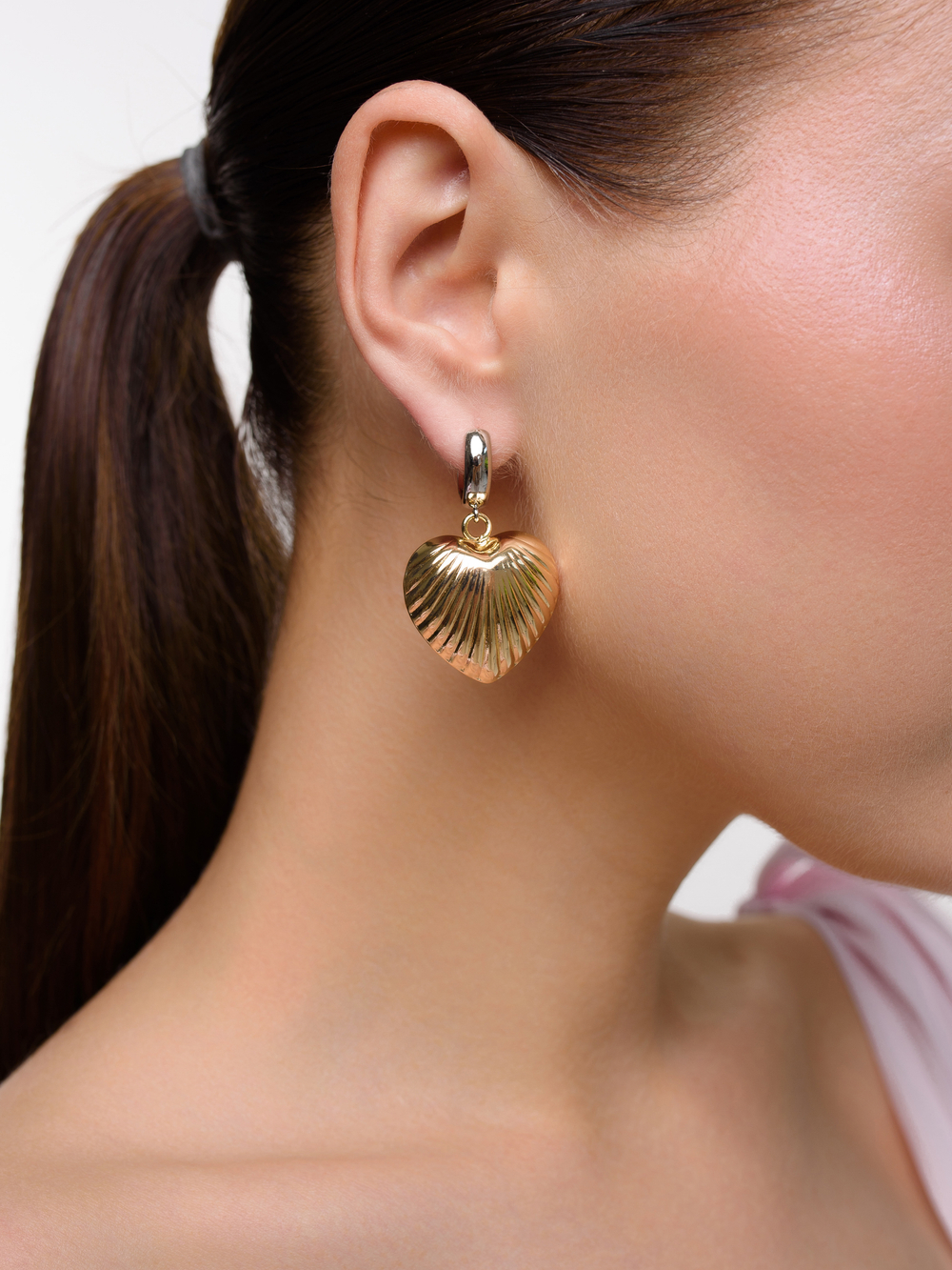 Серьги "Ribbing Love" Bicolor