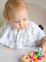 Двусторонний нагрудник Mjölk Эвкалипт, уценка