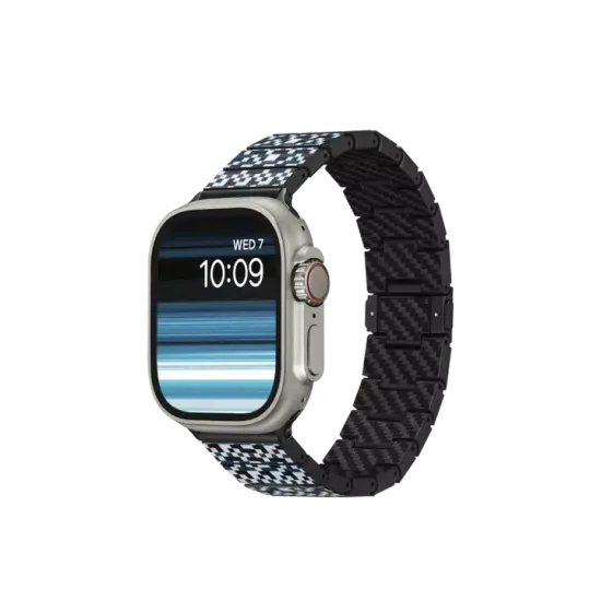 Хромированный ремешок Pitaka Dreamland для Apple Watch (лестница / мозаика)