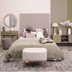 Тумба под ТВ Арт Колор leaves 117см Классик Голд Зеленая олива