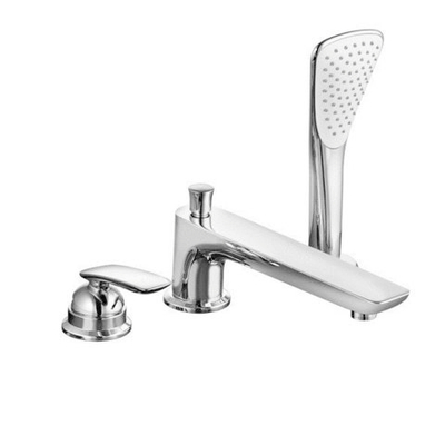 KLUDI BALANCE Однорычажный смеситель для ванны и душа, на 3 отверстия, длина излива 220 мм